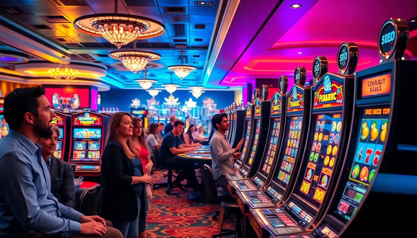 Experience the thrill of demo slot pragmatic gameplay among exciting casino visuals.