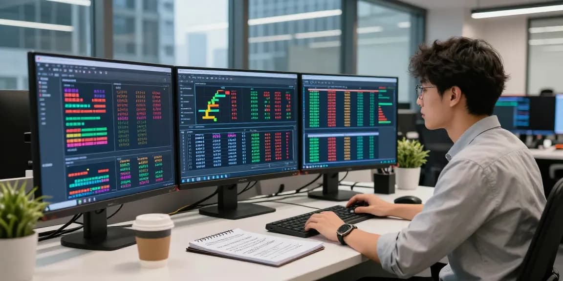 Analisis syair menang dengan grafik dan data tren di kantor modern.