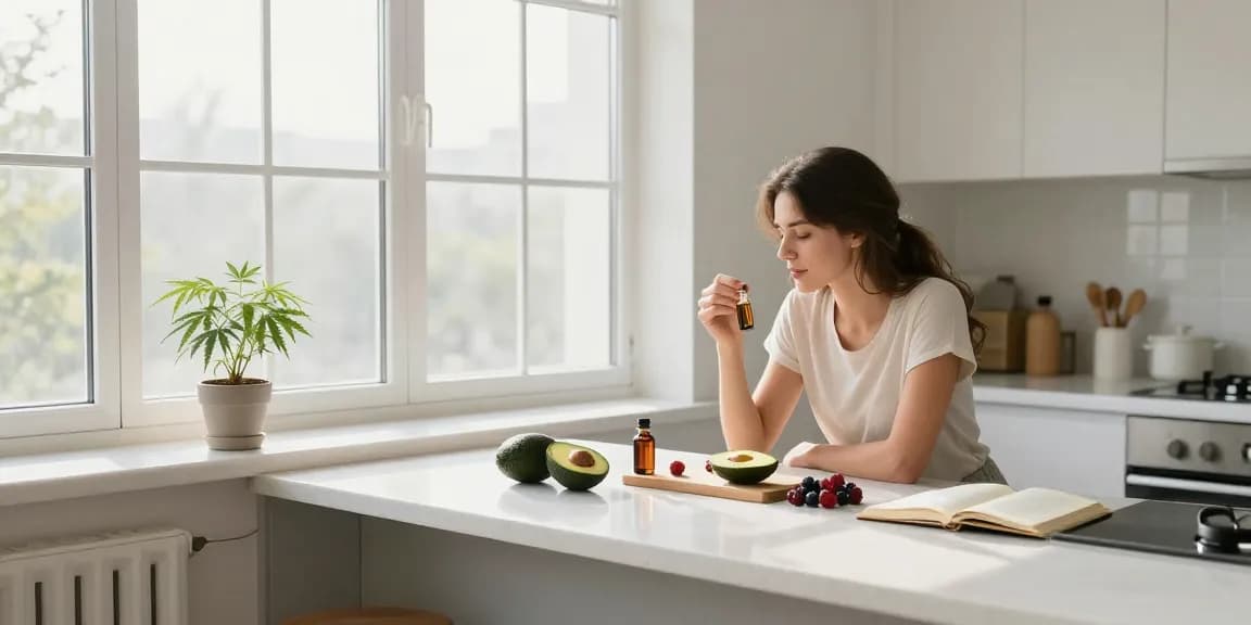 Graines Ministry of Cannabis showcased in a natural wellness setting featuring CBD oil, vibrant hemp products, and organic ingredients for healthy living.
