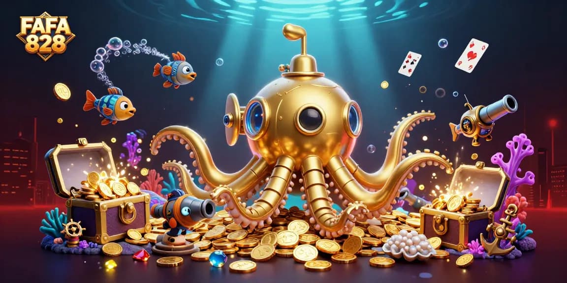 Experience winning moments with FAFA 828 in a vibrant underwater casino realm