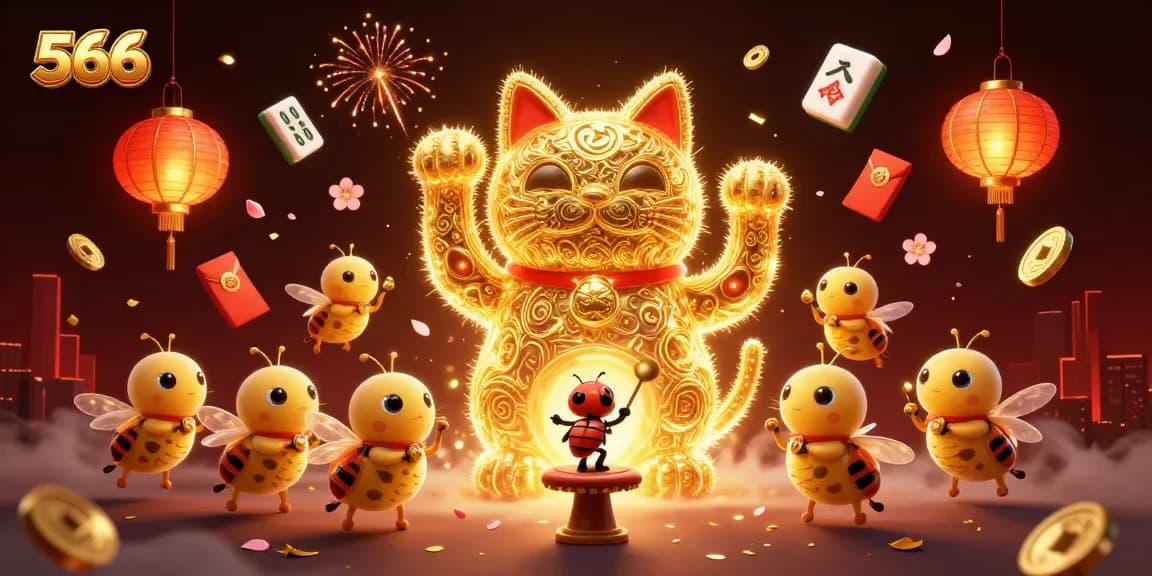 Experience the excitement of playing at 566 casino with dynamic symbols and vibrant game elements.