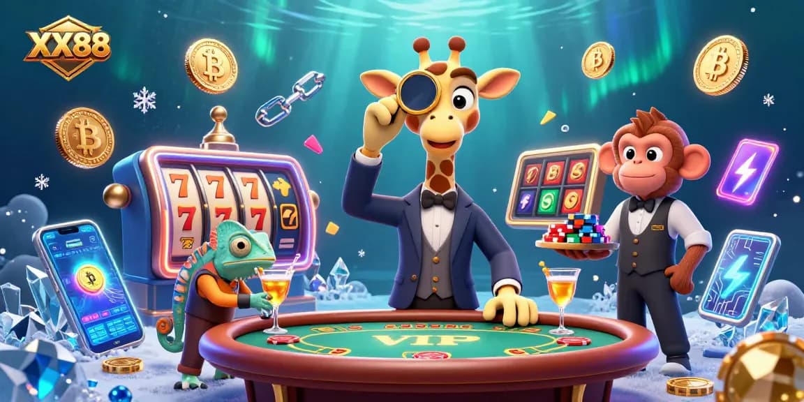 Experience thrilling gameplay at XX88 with vibrant casino characters and imagery capturing excitement.