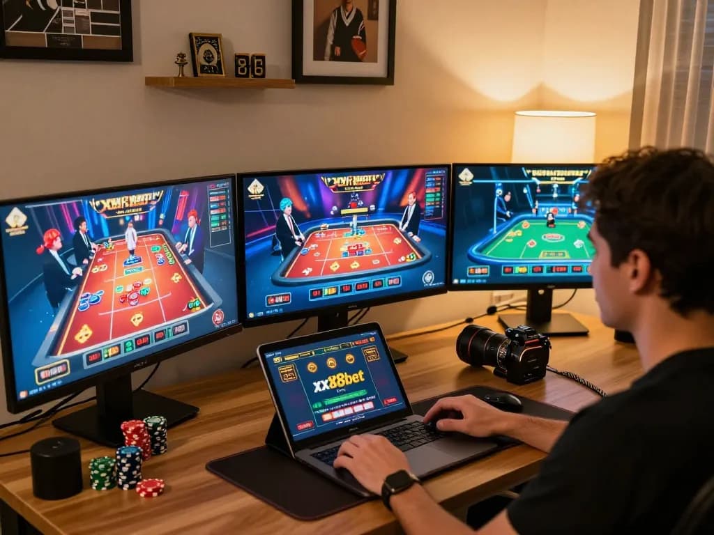 Engaging moment of online gaming at xx88bet with vibrant betting interface displayed