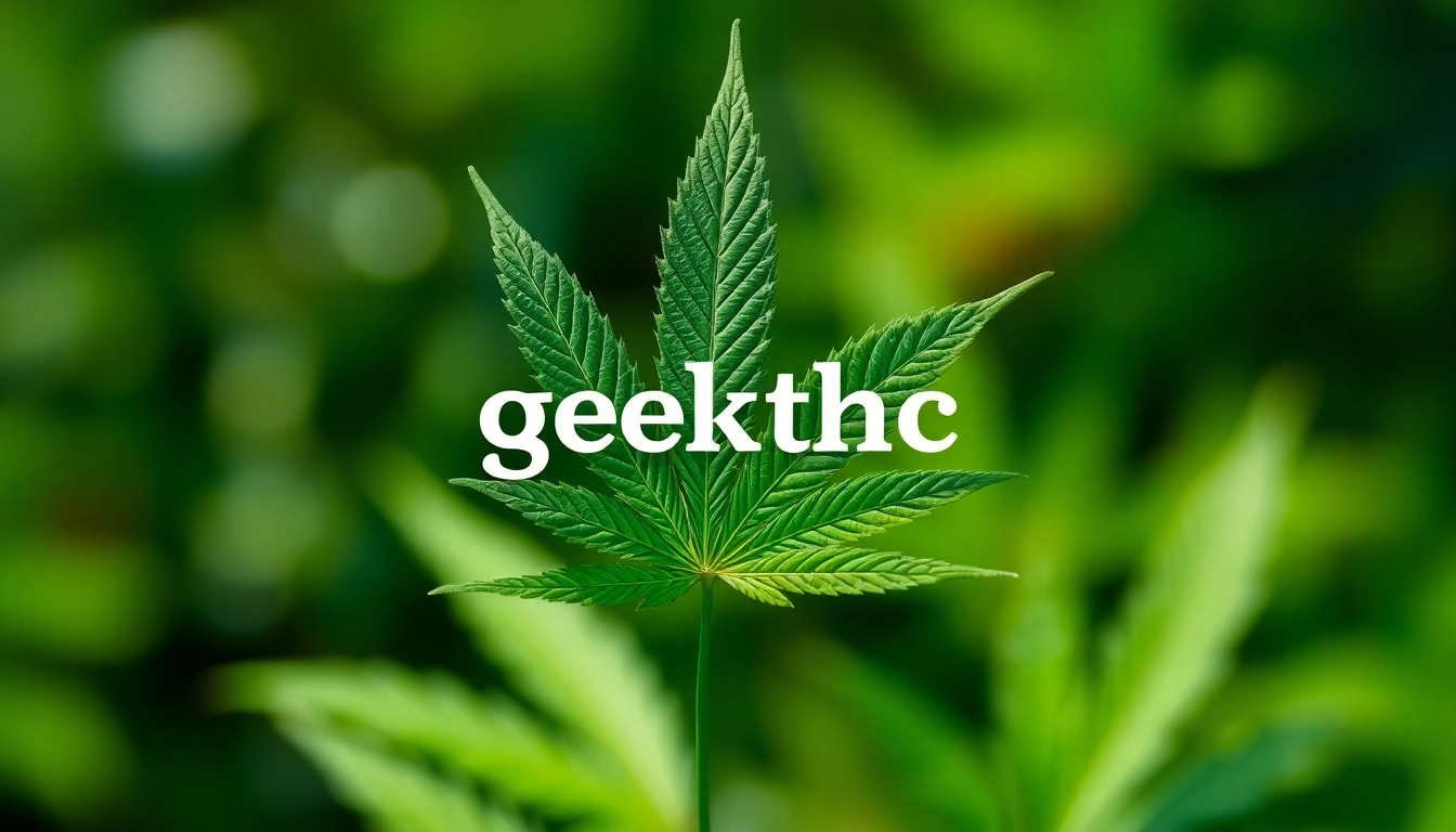 Engaging image of a cannabis leaf symbolizing geekthc benefits and natural tranquility.
