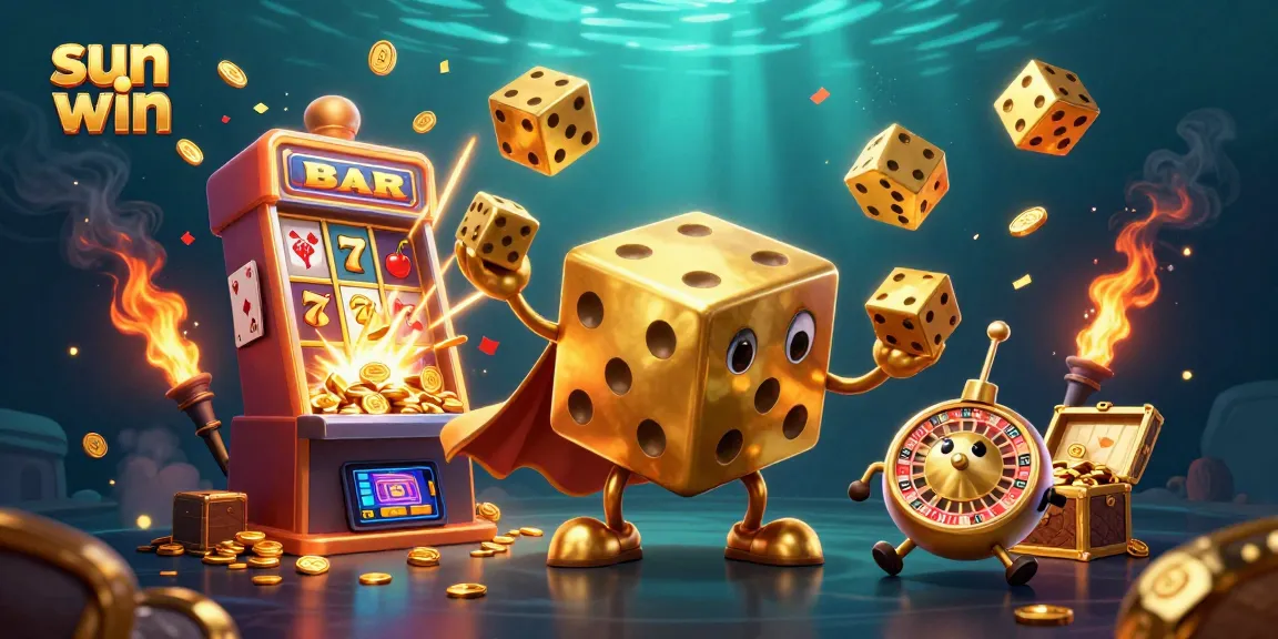 Engage in thrilling casino action with sun win featuring vibrant golden characters and dynamic gaming elements.