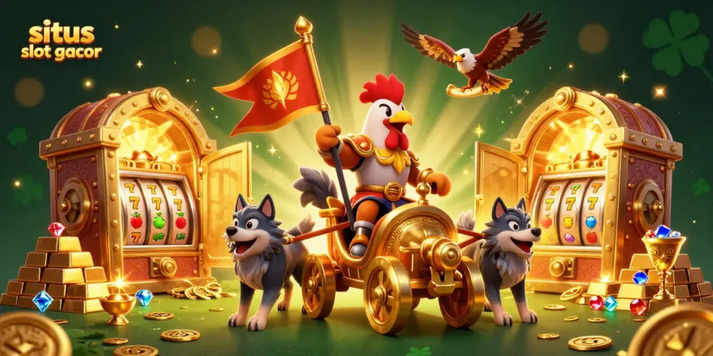 Visualisasikan situs slot gacor dengan elemen kasino yang kaya, keberuntungan terhampar.