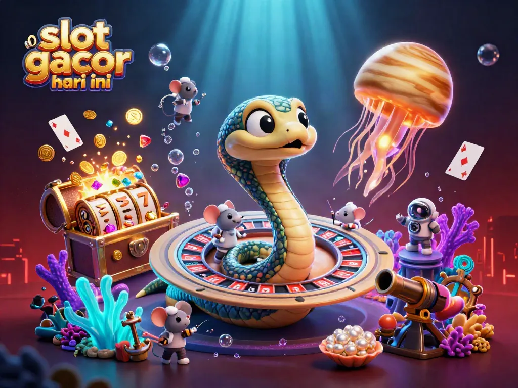 Engage with the thrilling slot gacor hari ini experience in this dynamic cosmic casino scene.