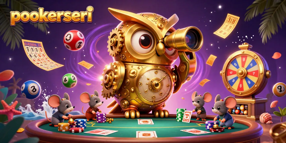 Experience poker excitement with pokerseri’s vibrant casino illustration full of action and character.