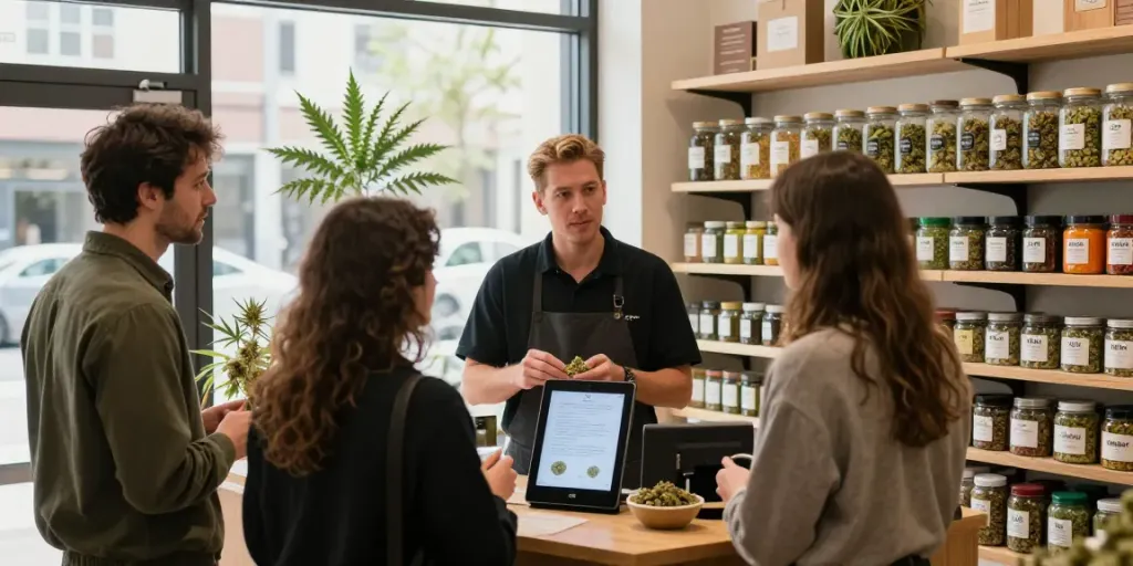 Buy hash online Canada showcased at a cannabis store with various hash types displayed.