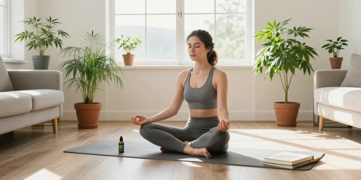 Marketing y Publicidad de productos CBD de calidad en un ambiente de bienestar natural con aceite de CBD y plantas de cáñamo.