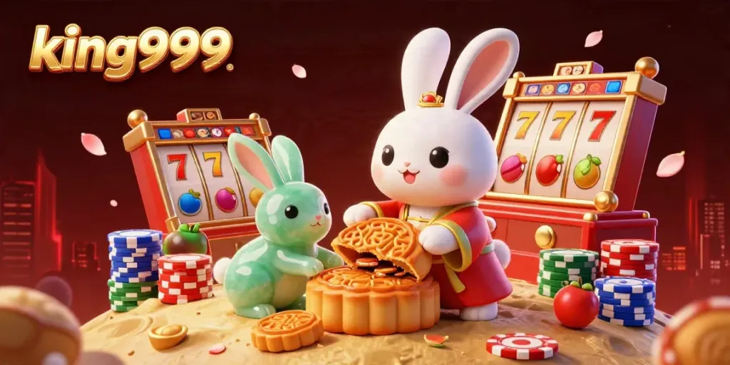 Permainan slot king999 dengan karakter kelinci bulan di lunar, menang di Jackpot.