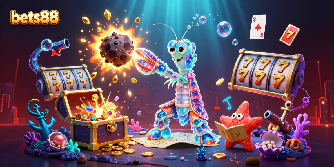 Win big at bets88 with exciting slot games featuring vibrant colorful gems and thrilling action.