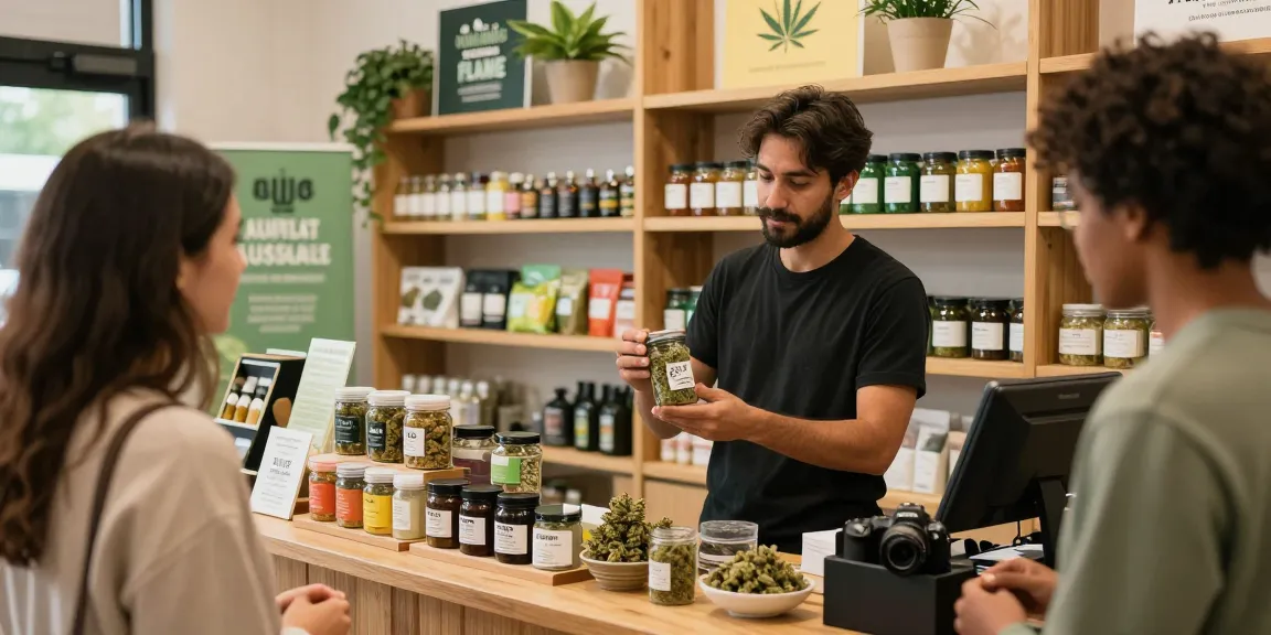 Discover premium marijuana shatter for sale EU at a vibrant cannabis dispensary, featuring a knowledgeable budtender and quality products.