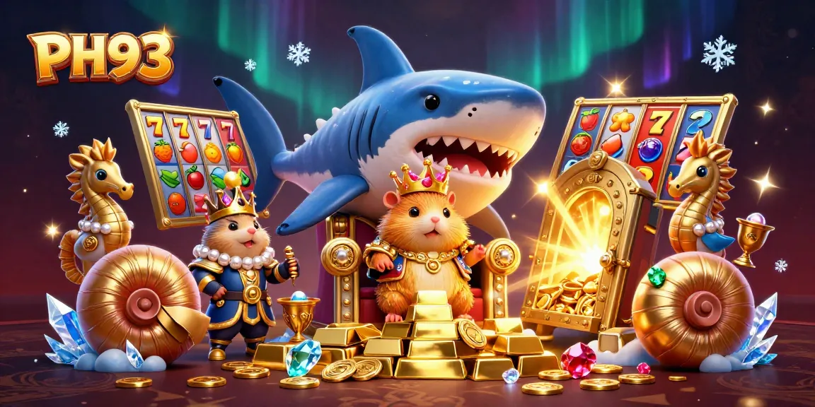 Experience the thrilling realm of PH33 with golden treasures and a fierce hamster king on his throne.