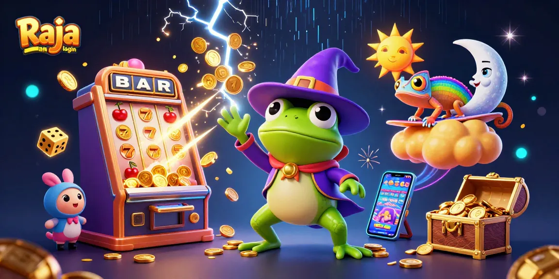 Play exciting games with Raja game login featuring dynamic elements and vibrant 3D characters.