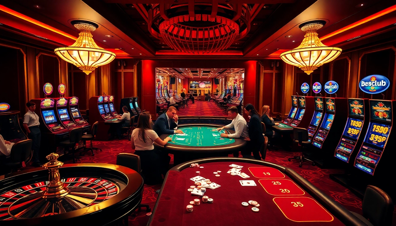Experience the thrilling atmosphere of b52club with players enjoying engaging casino games.