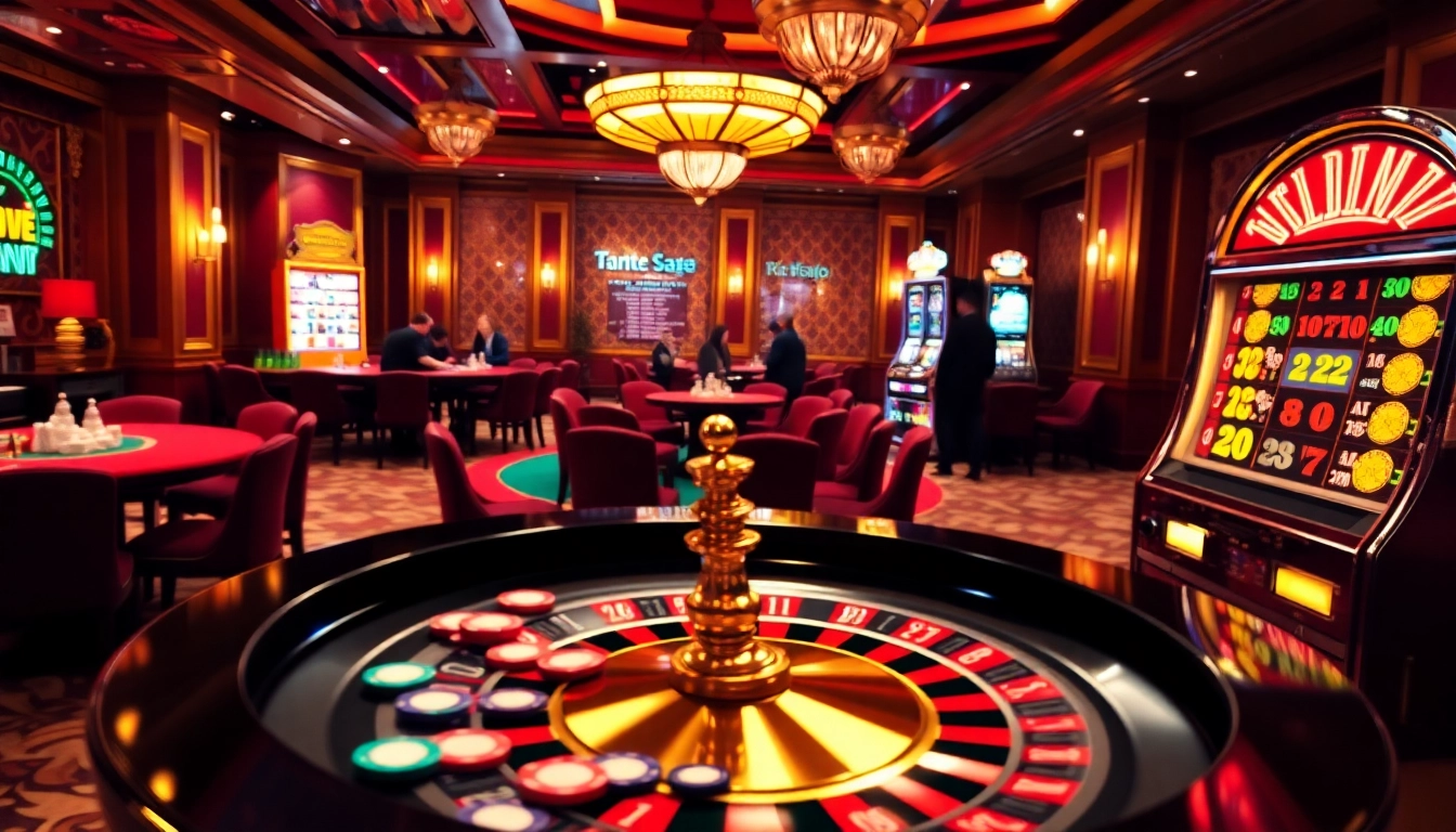 Experience the thrill of betting at Jun88 with vibrant casino tables and exciting games.