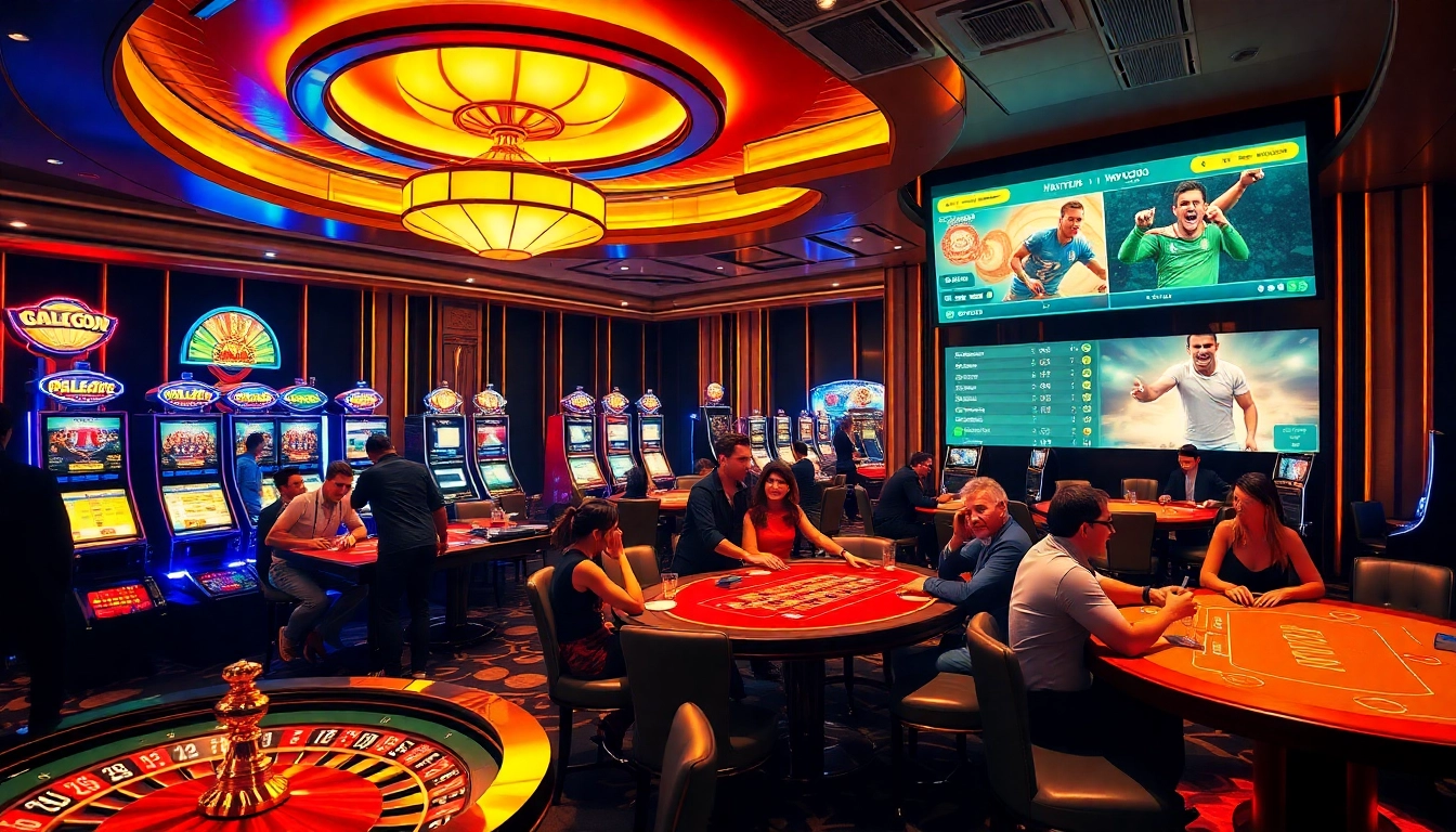 Nowgoal's engaging online betting scene with players evaluating odds at luxurious casino tables.
